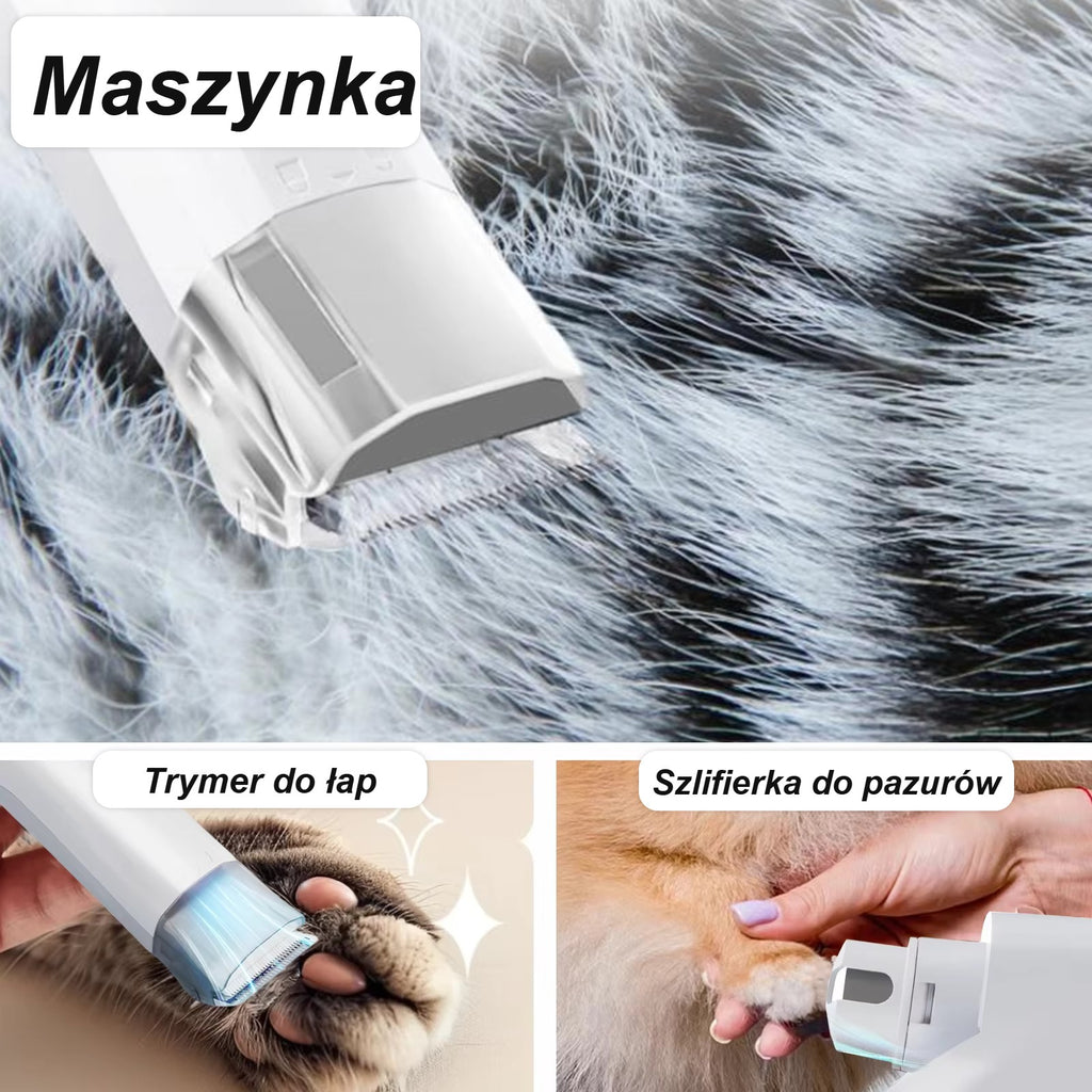 Maszynka, trymer do łap i szlifierka do pazurów